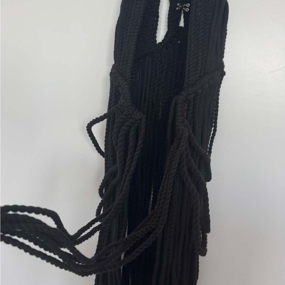 Black ROPE Halter Dress - Picture 9 of 11